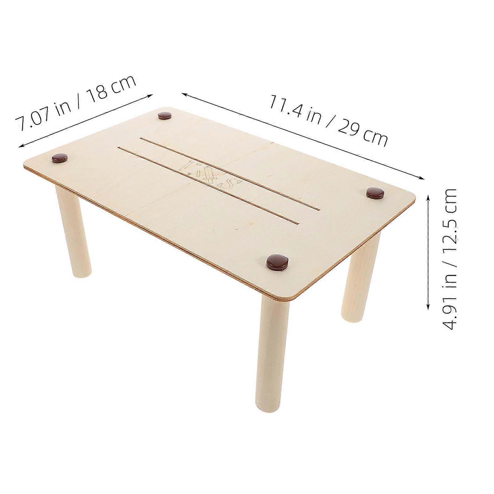 Wooden Fighting Table for Small Animals Interactive Game 2Pcs Set
