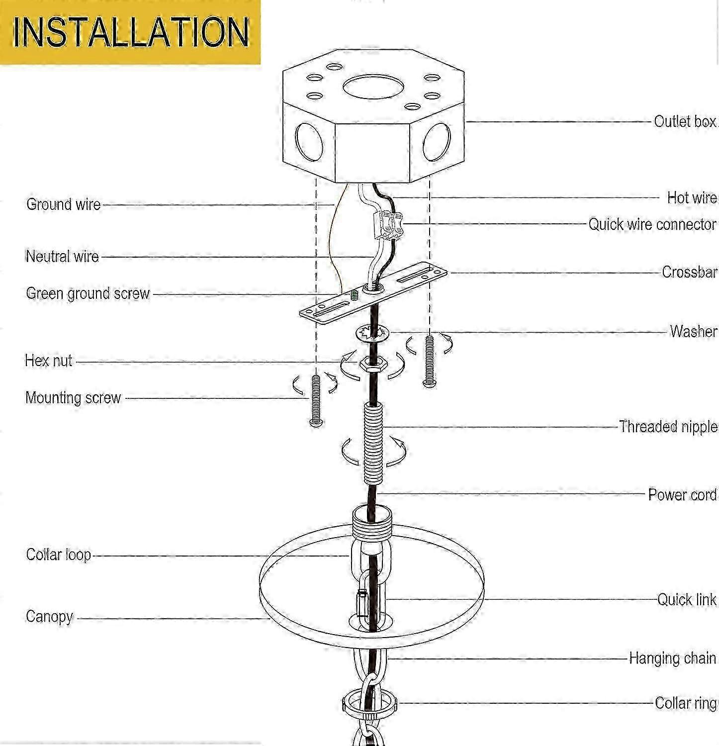 Brass Finish Heavy Duty Canopy Kit