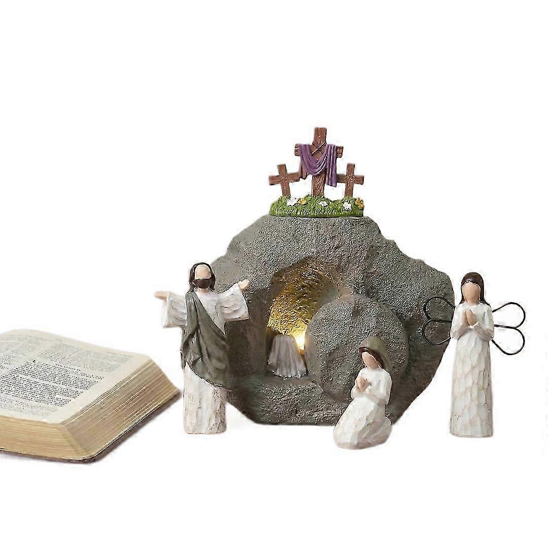 Resin Easter Tomb With LED Glow