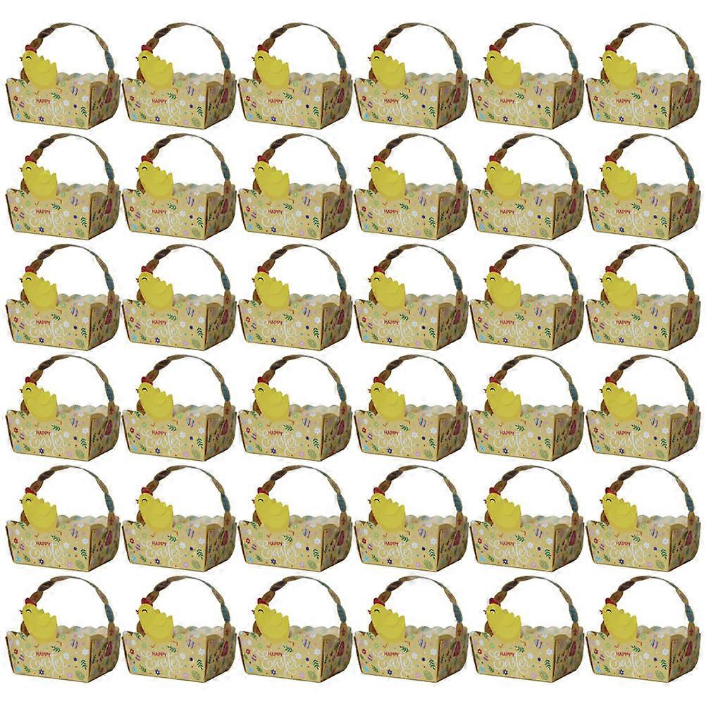 Boxes Paper Candy Storage Box for 50Pcs Handheld Paper Baskets