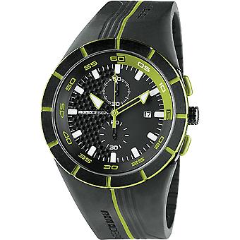 Quartz Analog Men's Clock Highway with MD1113BK-31 Silicone Bracelet