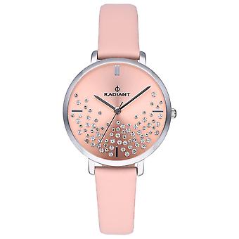 Radiant the Quartz Analog Woman Watch with Ra525604 Cowskin Bracelet