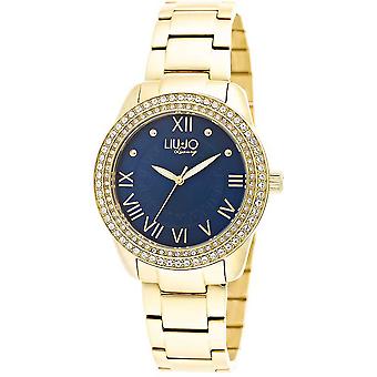 Prinses antieke Quartz analoge Women's horloge met TLJ899 vergulde RVS armband