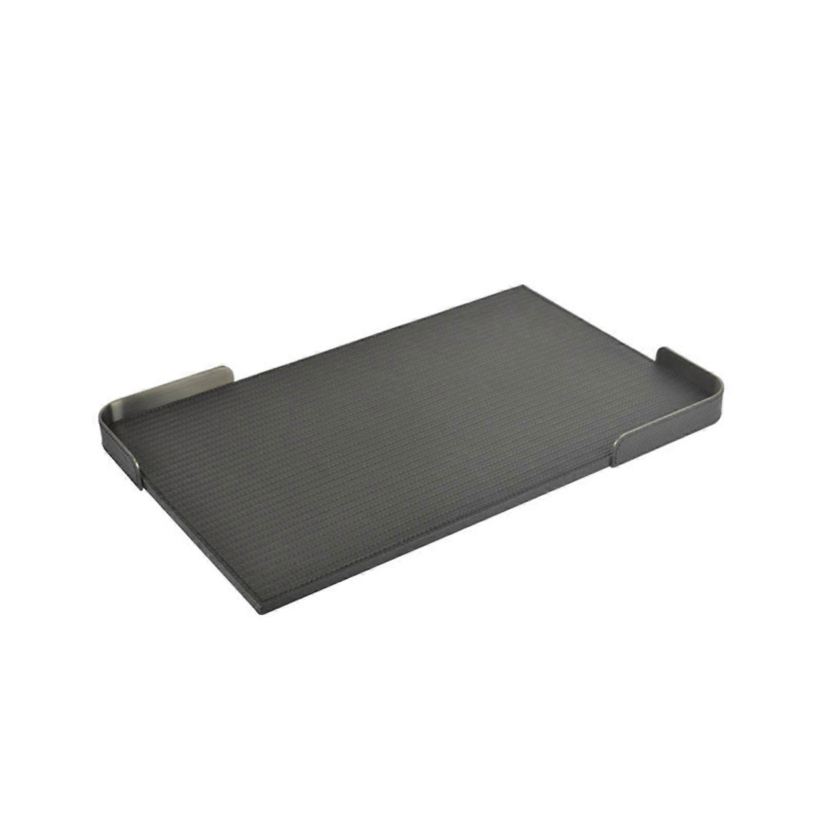 Rectangular Desktop Tray | Woven-Grain, Tray with Raised Edges, for Coffee Table
