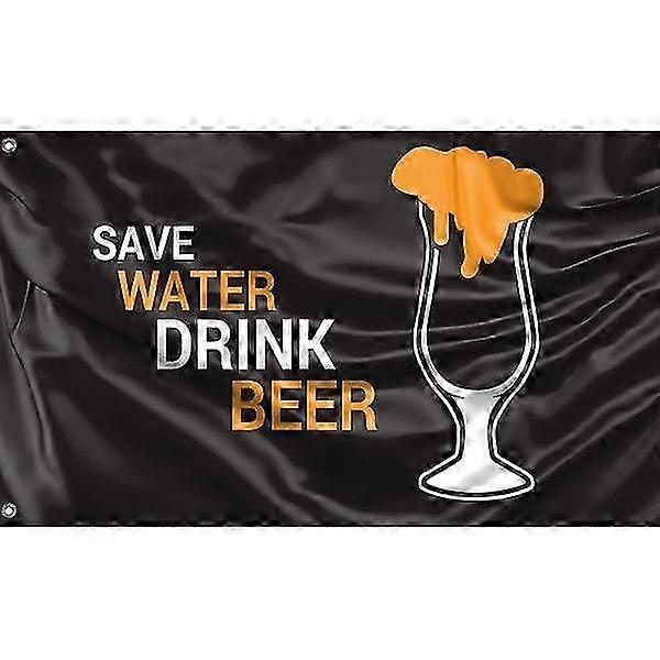 Flag Save Water Drink Beer