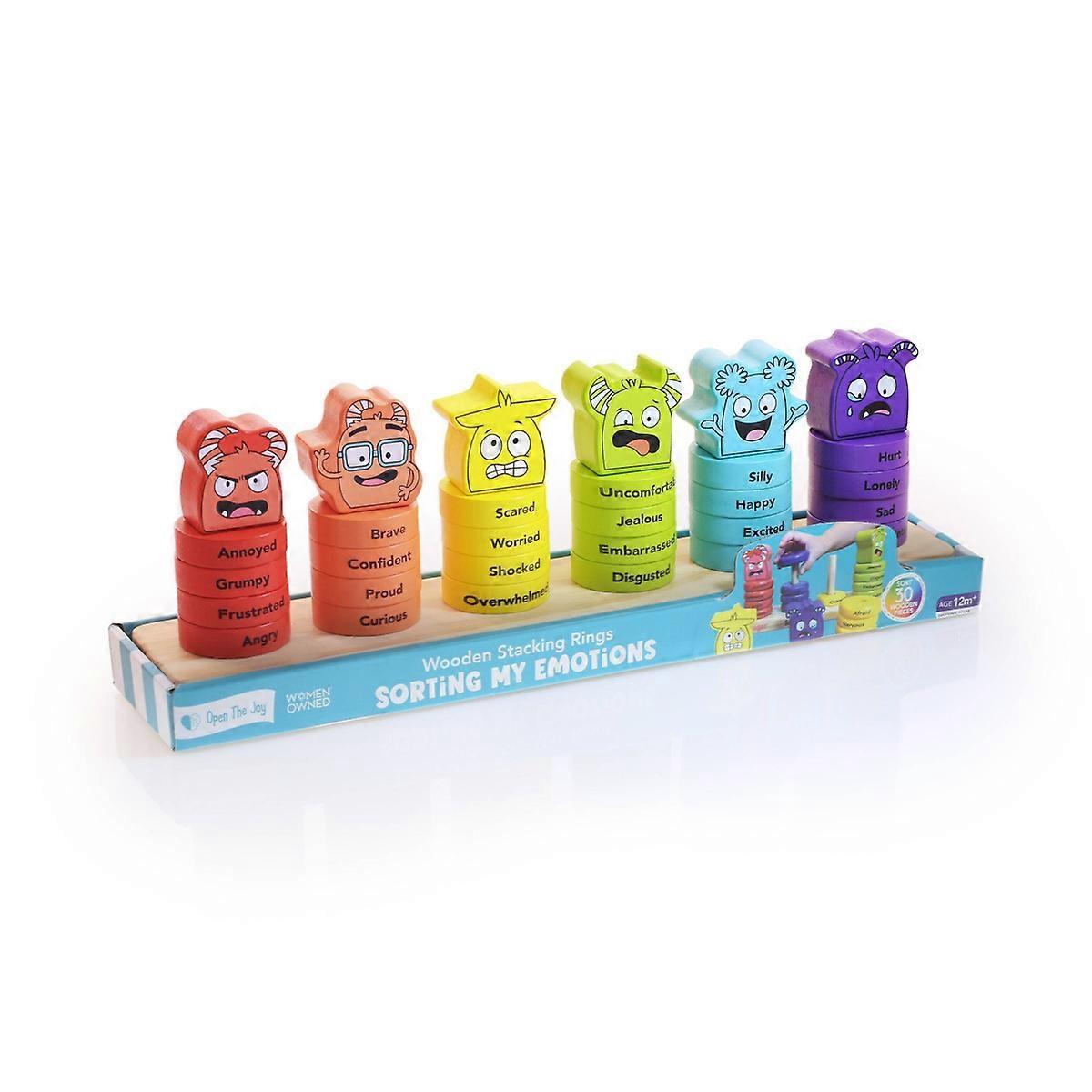 Open The Joy Emotions Stacking Rings