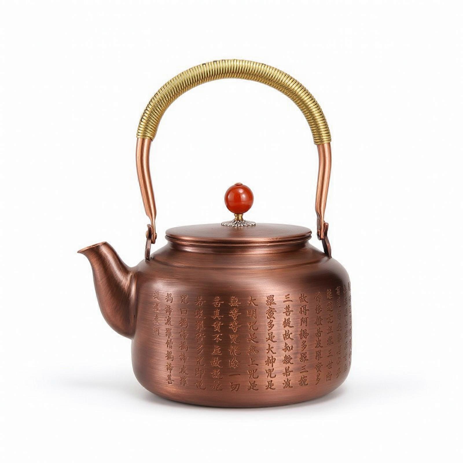 Copper Teapot Compact Copper Kettle Classic for Tabletop
