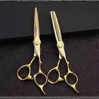 Professional 6 Inch VG10 Steel Hair Cutting Scissors Set with Thinning Shears for Salon and Home Use