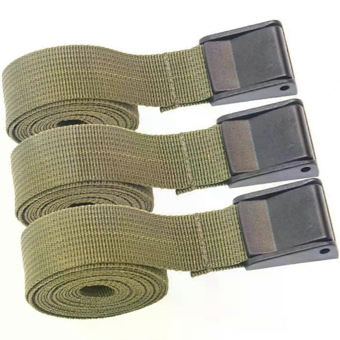3pcs Tie down Straps with Press Buckle for Cargo Securing