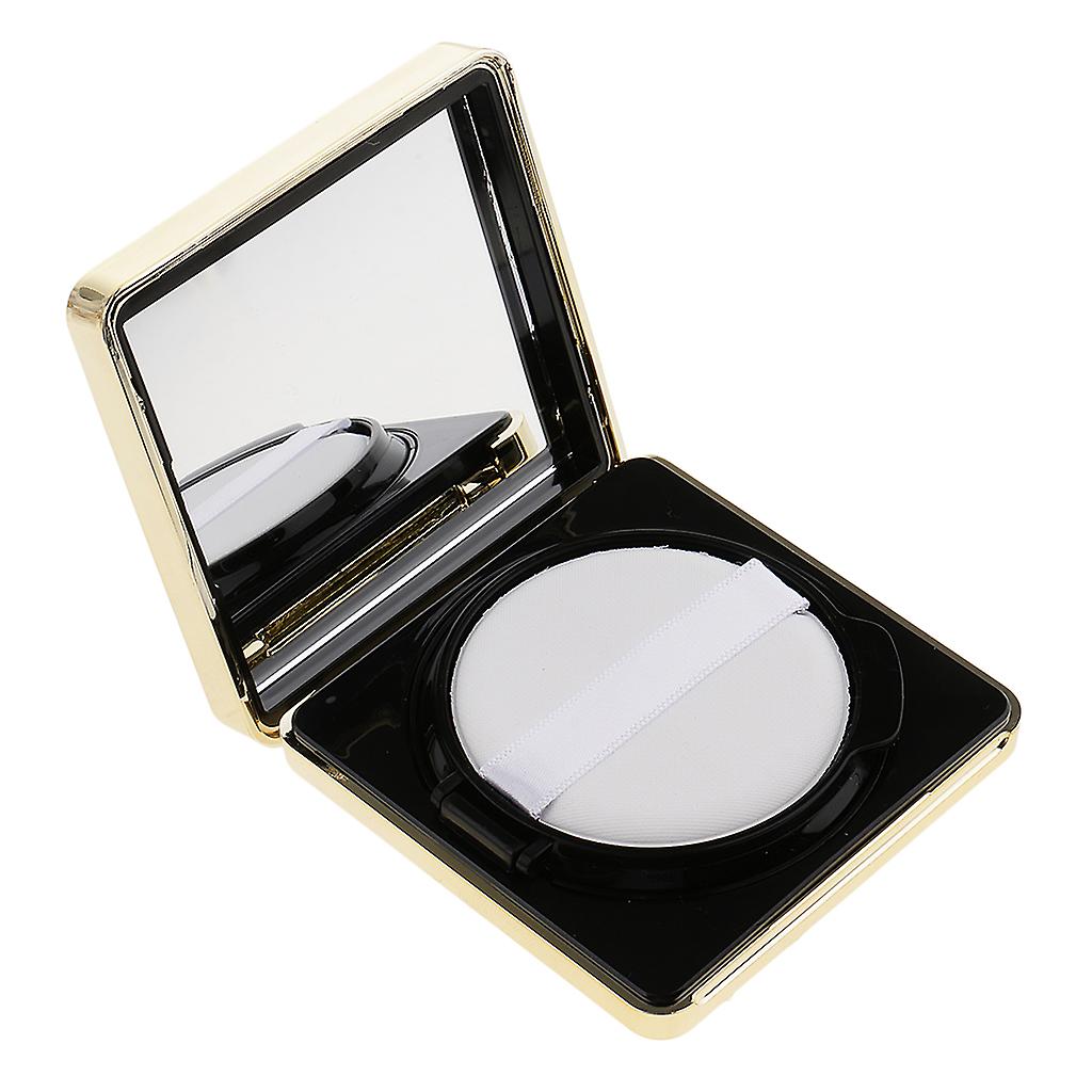 Square Empty Luxurious Portable Air Cushion Puff Box BB Cream Container Case Black