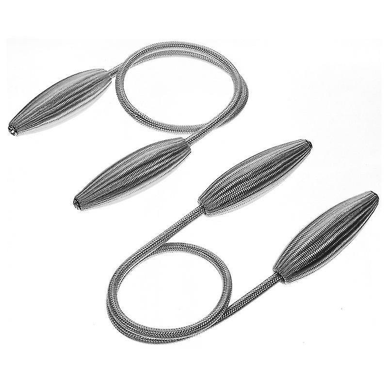 56X2.2x2.2cm Grey Window Treatment Replacement Parts 2pcs Drape Tie Back Multi-functional Curtain Ti