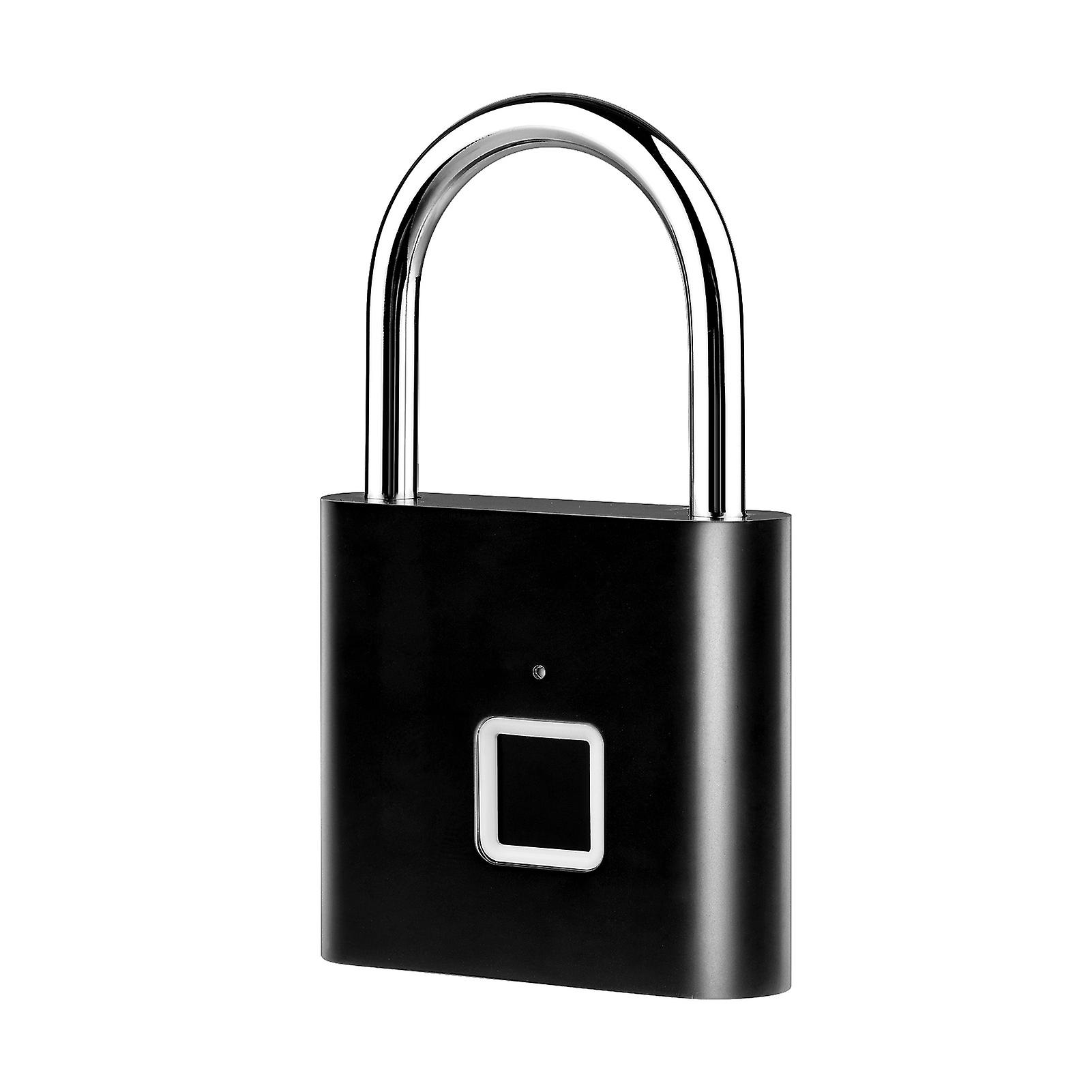 Smart Fingerprint Padlock Rechargeable Keyless 10 Fingerprints Morse Code
