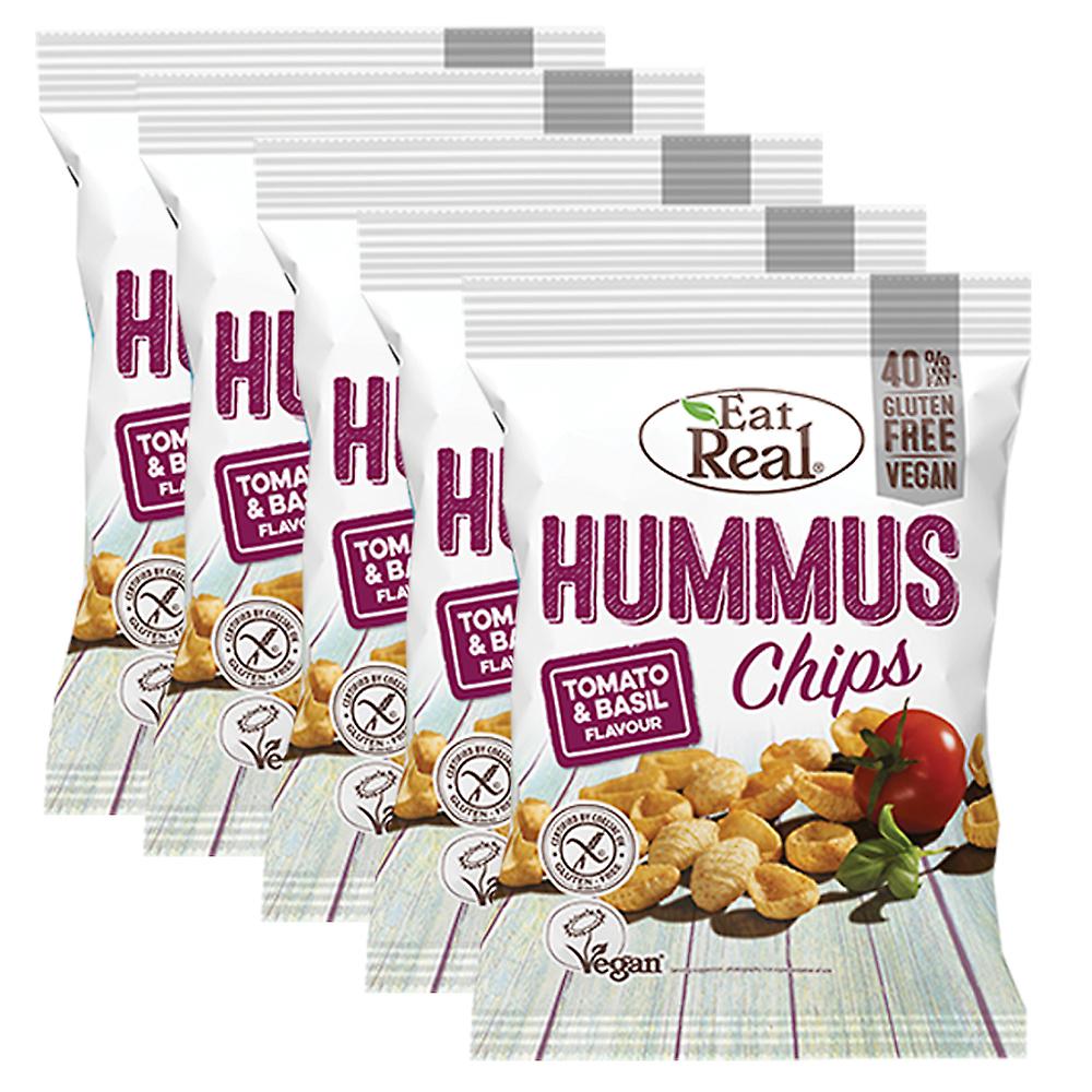 Eat Real Sharing Hummus Tomato and Basil Chips (5 pack)