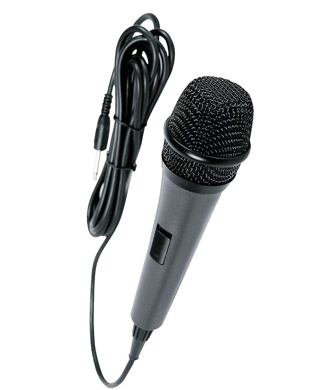 Singing Machine Wired Unidirectional Dynamic Karaoke Microphone, Black, One Size