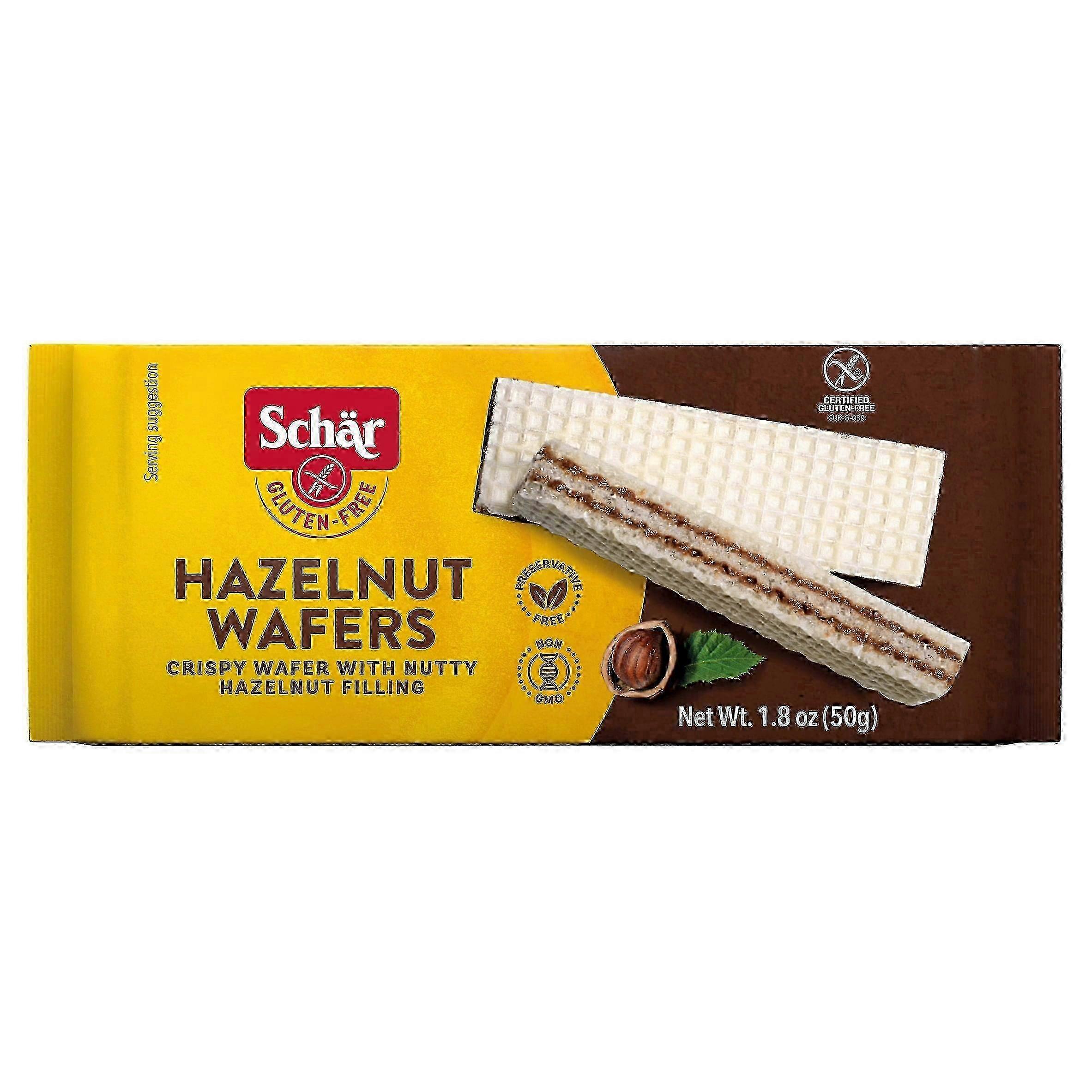 Schar Gluten Free Hazelnut Wafers, 1.8 Oz