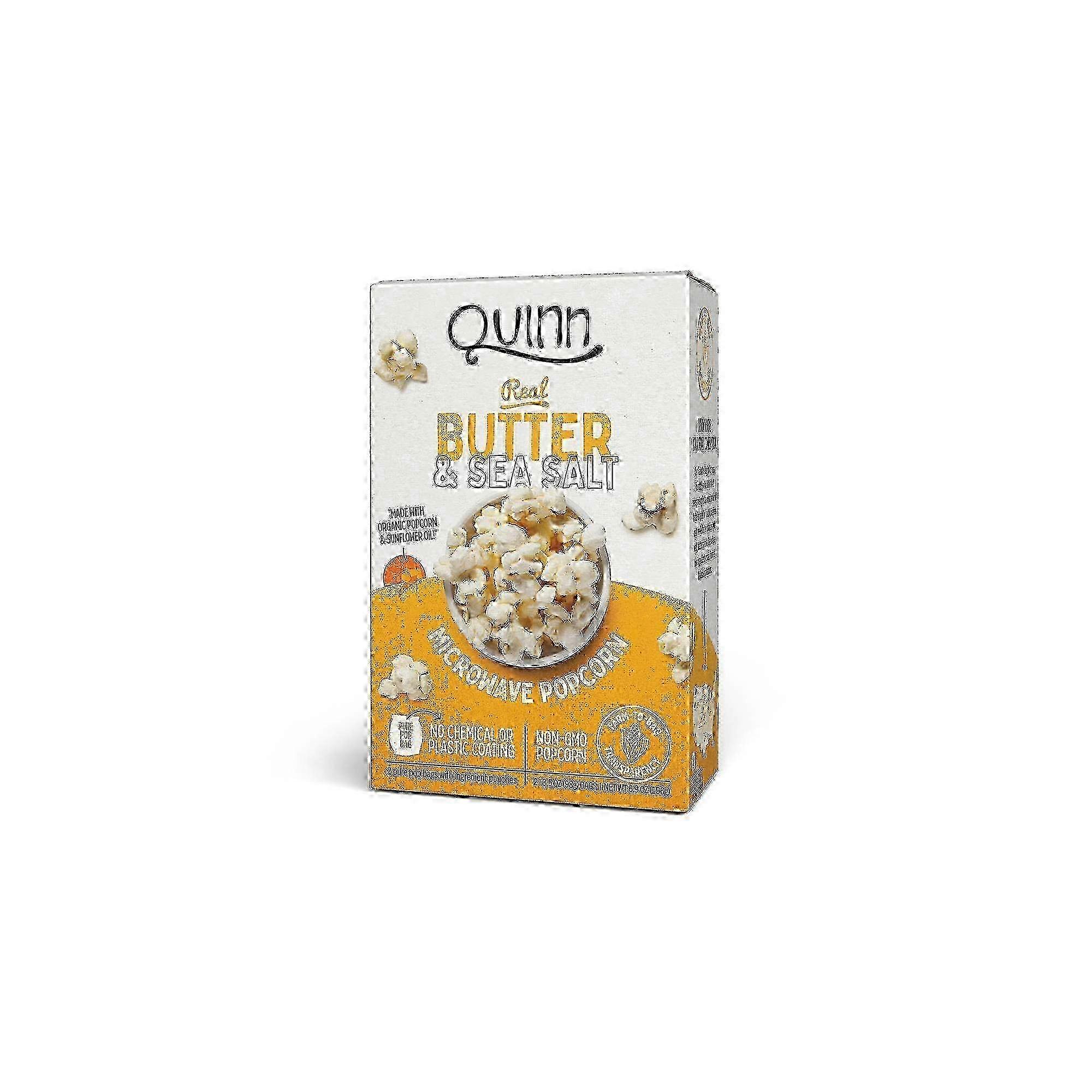 Quinn Butter And Sea Salt Popcorn, 3.5 Oz