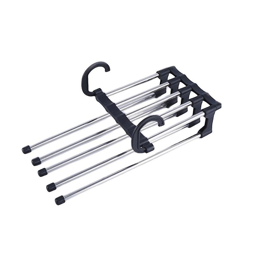 2pcs Multi-layer Telescopic Folding Pants Rack Stable Durable Rustproof S- Telescopic Folding Hange
