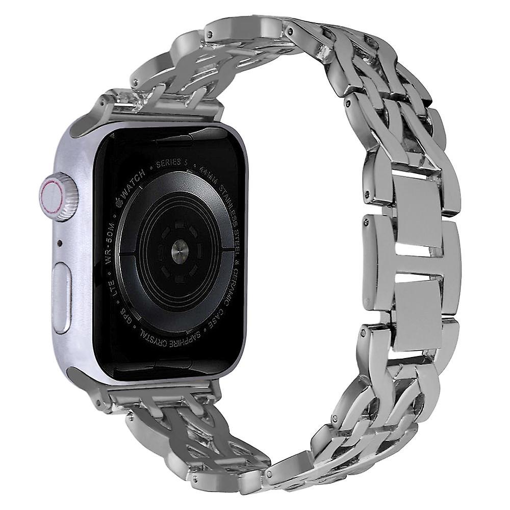 For Apple Watch Ultra 49mm/Series 8 7 45mm/6 5 4 SE SE (2022) 44mm/3 2 1 42mm Alloy Watch Band Doubl