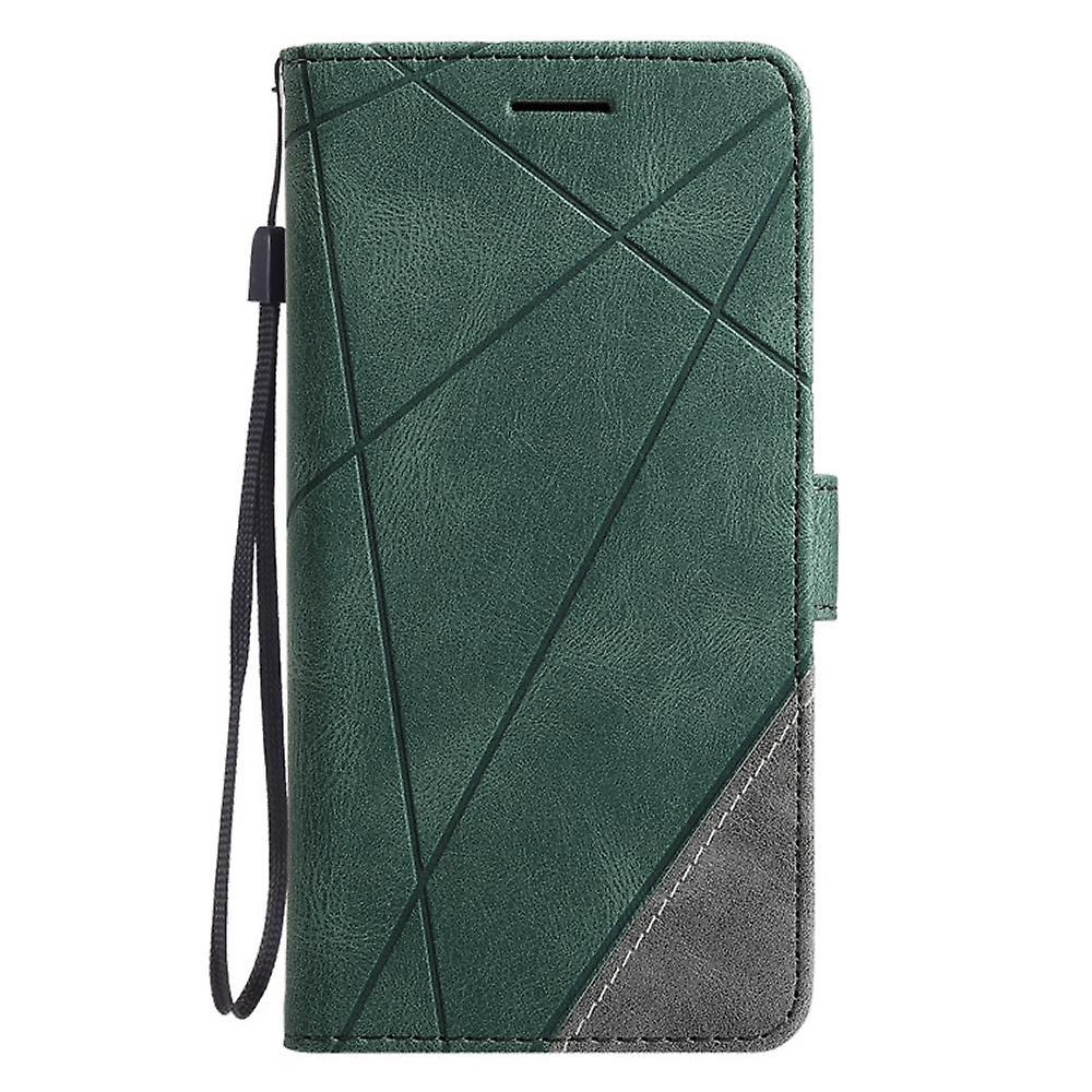 Stylish Pu Leather Contrast Color Phone Case - Perfect For Your Iphone!