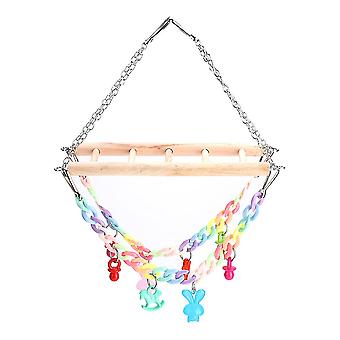 Parrot Ladder Swinging Climbing Toy Bird Hanging Toys Cage Accessories