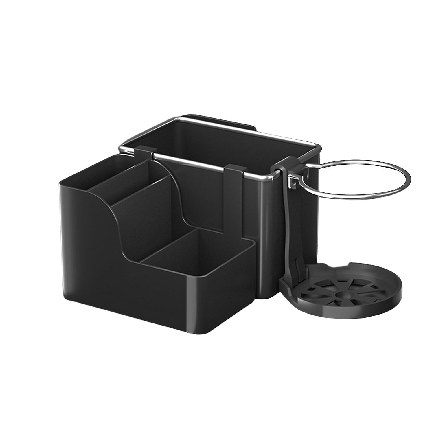 Car Storage Box High Capacity Smooth Corner Design Multifunctional Multi-compartment Save Space Armr