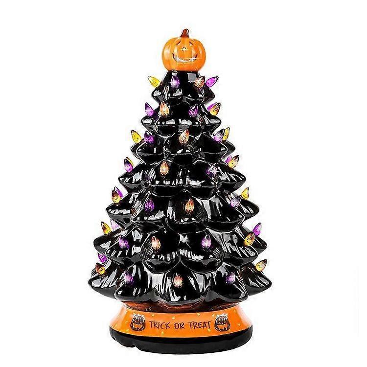Cordless LED Halloween Tree Tabletop Decoration - FFY