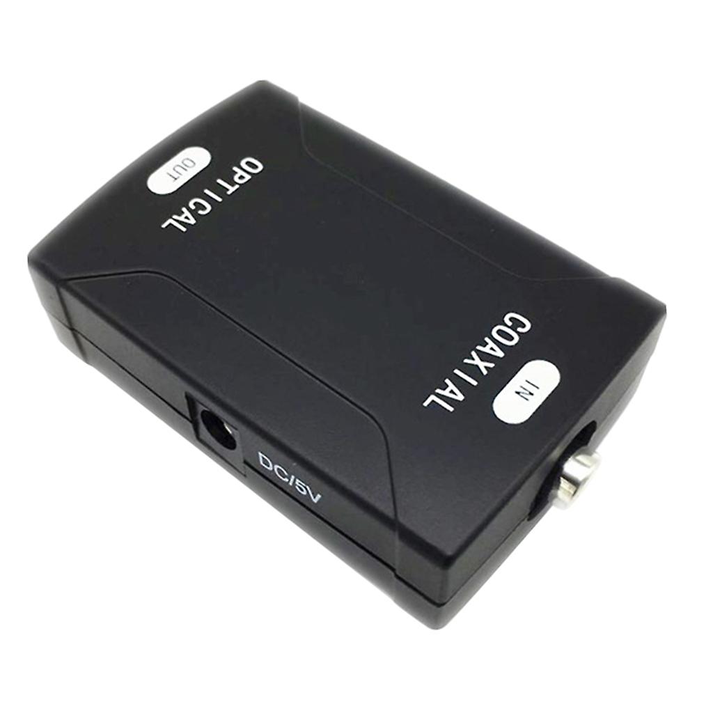 Coax Coaxial RCA To Optical Toslink Spdif Digital Audio Converter Adapter