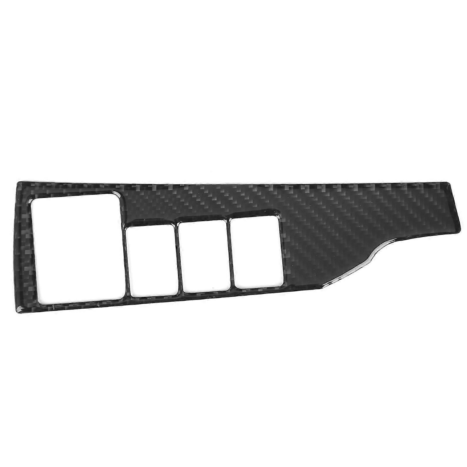 Headlight Button Trim, Headlight Switch Button Panel Frame Trim Carbon Fiber Interior Decoration Fit for Corolla 2014-2018