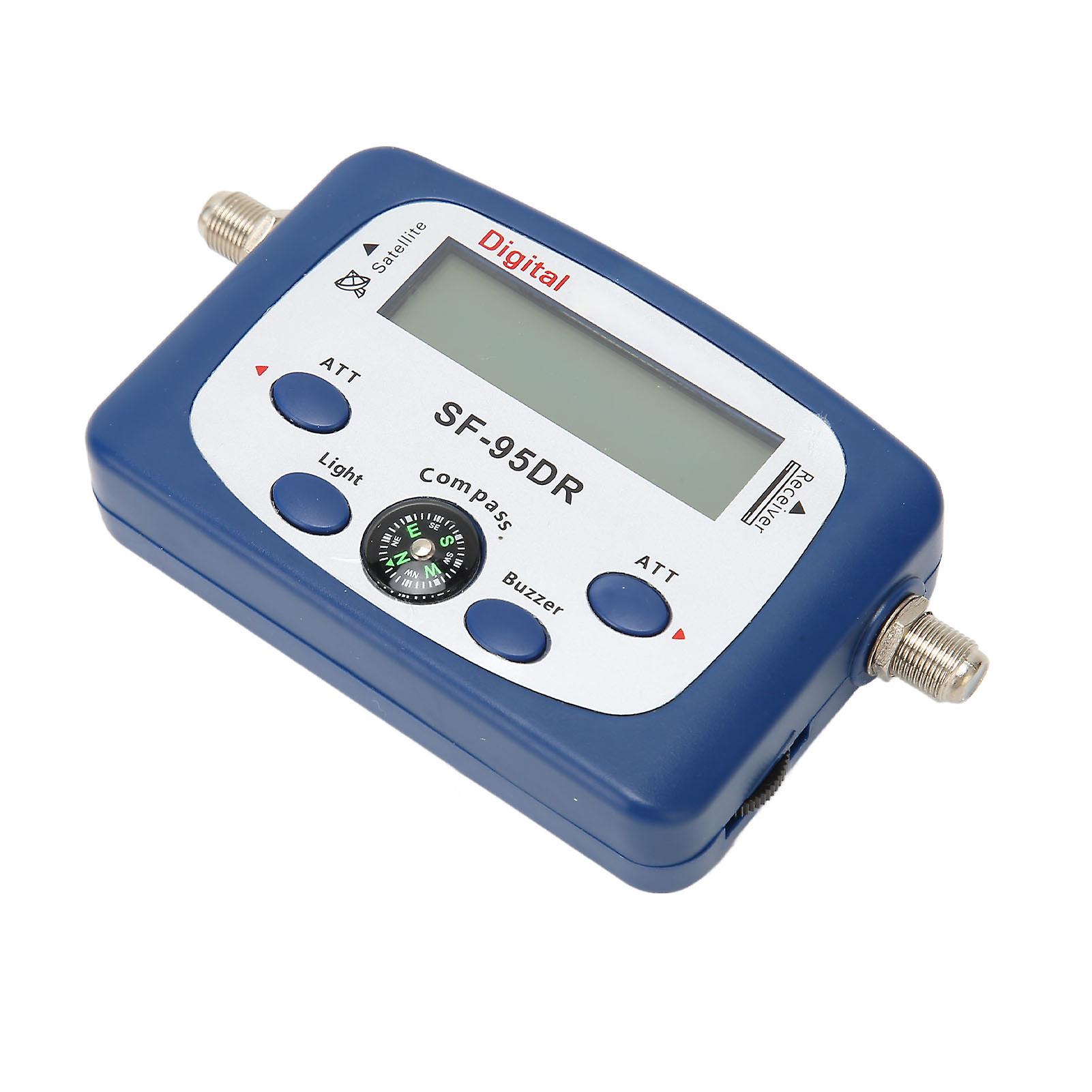 TV Signal Finder Professional High Sensitivity TV Antenna Signal Strength Meter with Compass and Sound for Network 