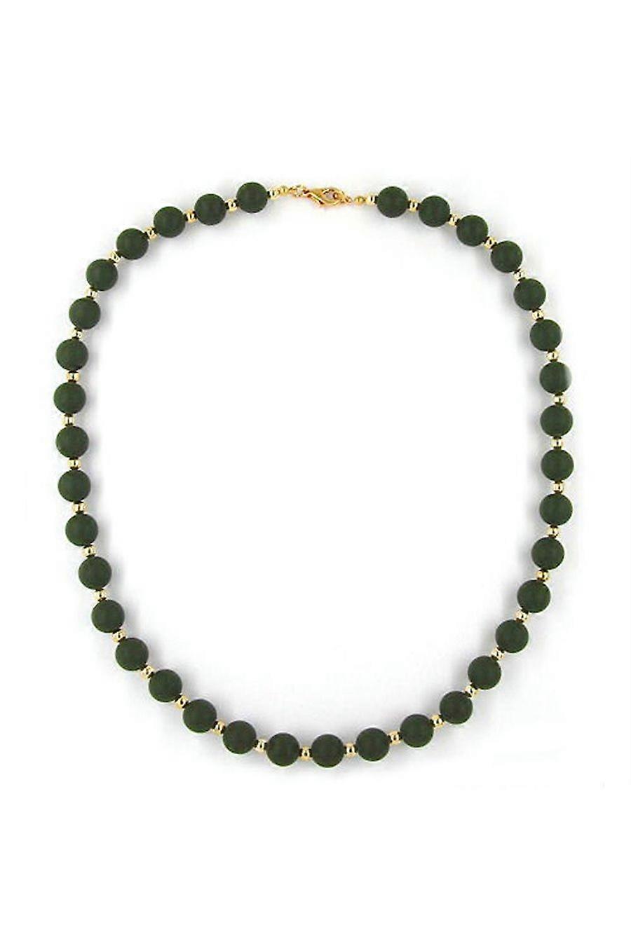 Necklace Bead Chain Olive-gold 50cm - Gl05897