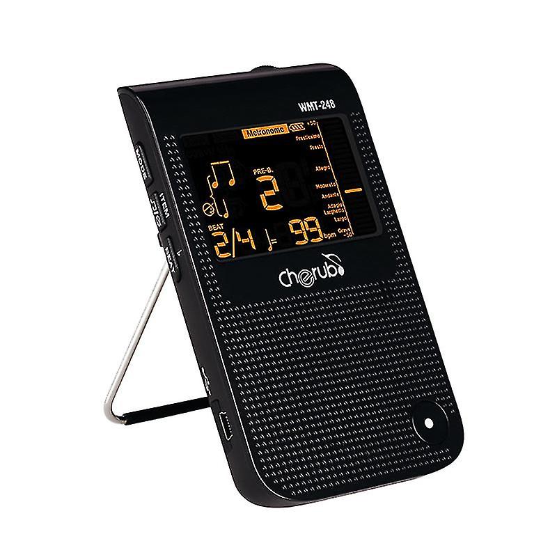 Cherub Wmt-248 Metronome Tuner For Chromatic Guitar Bass Violin Ukulele Tempo Range 30-250 Bpm Beat 0-6 Rhythm