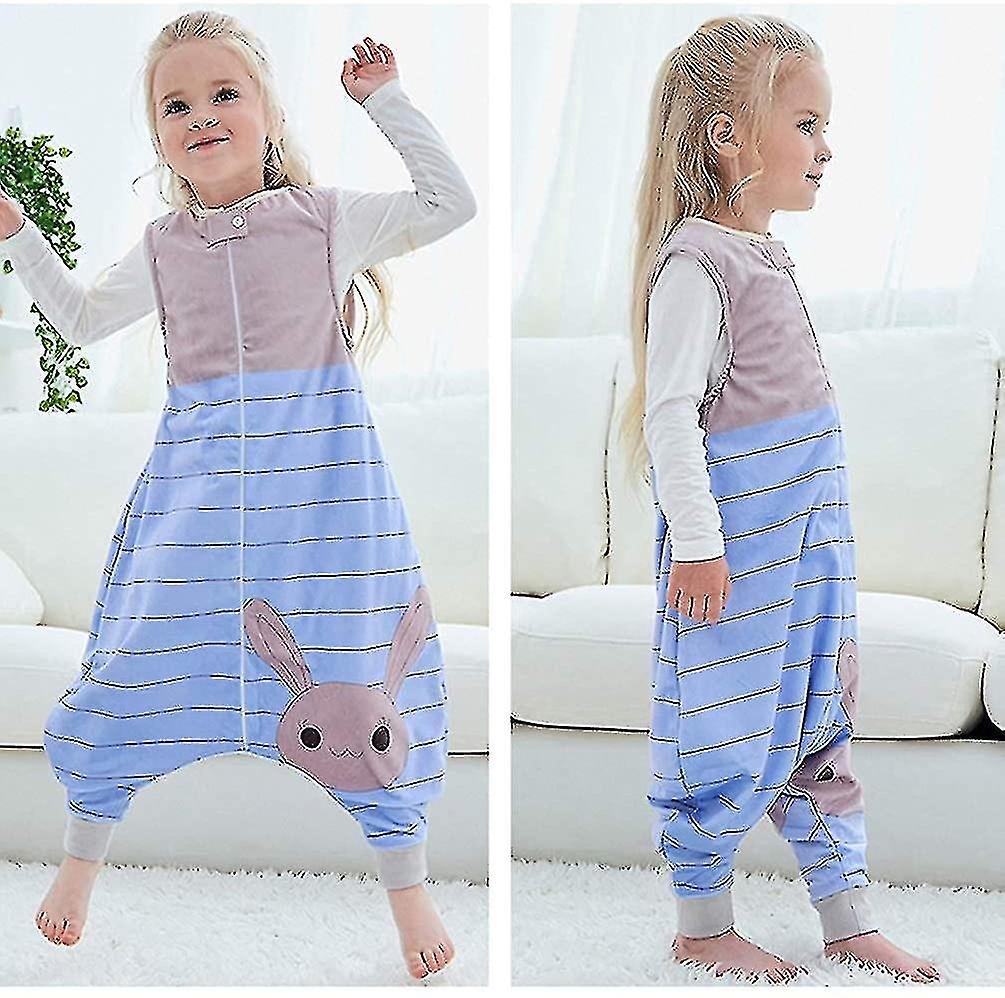 Children's sleeping bag with legs, warm and soft pajamas