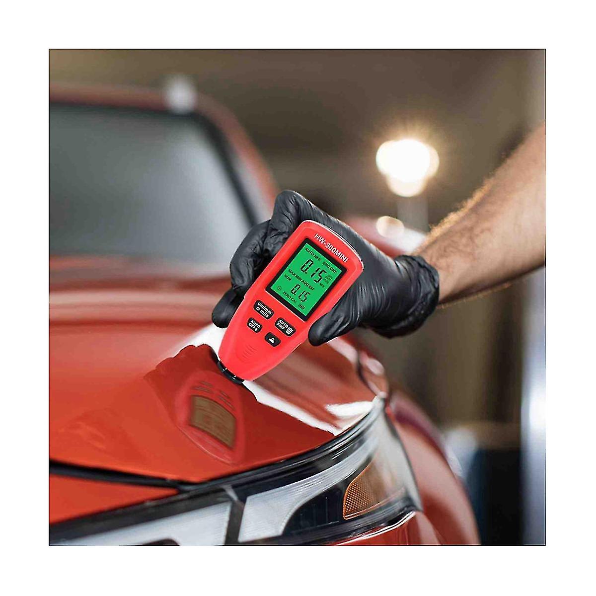 -300MINI μετρητής πάχους επιστρώματος 0-2000UM μέτρηση φορητός μετρητής πάχους επιστρώματος αυτοκινήτων εργαλείων βαφής λευκός