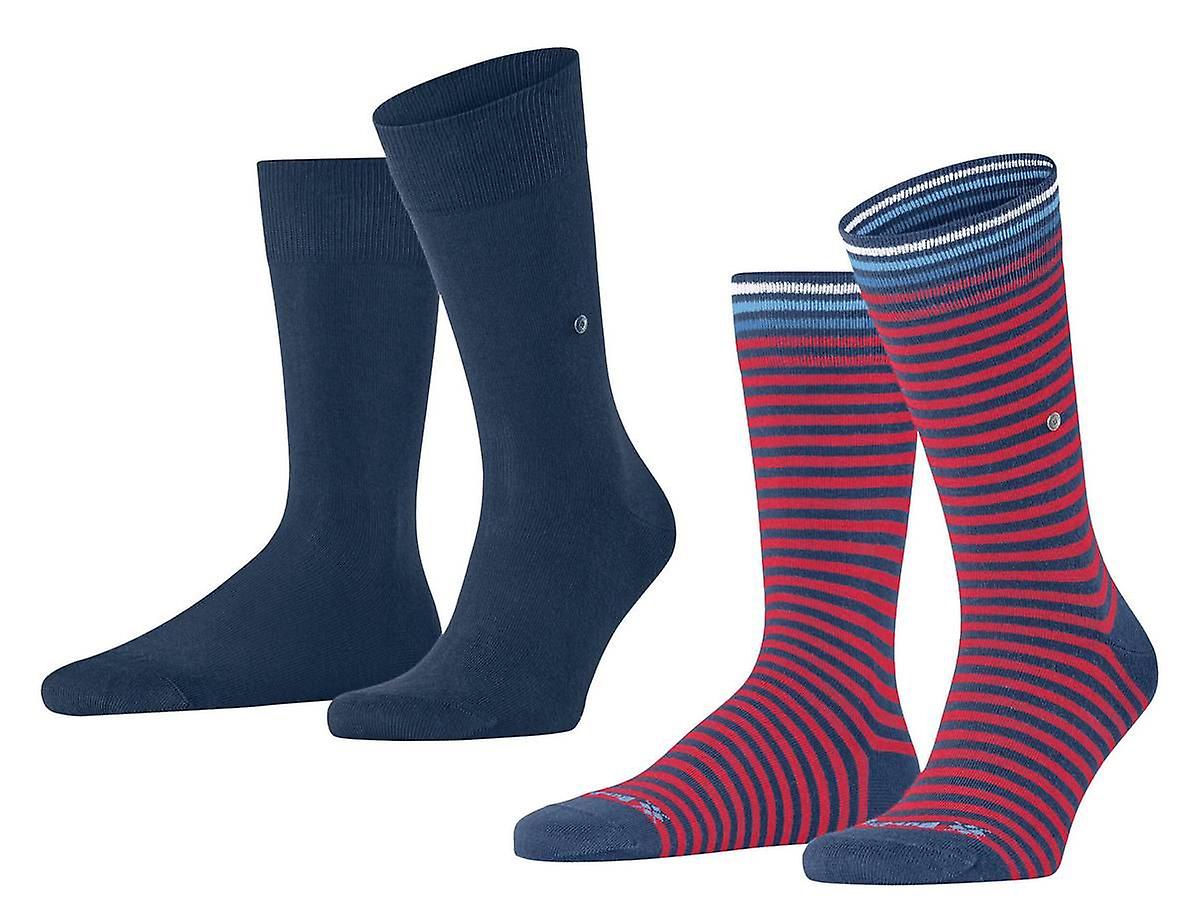 Burlington Everyday Stripe 2-Pack Socks - Blue Mirage