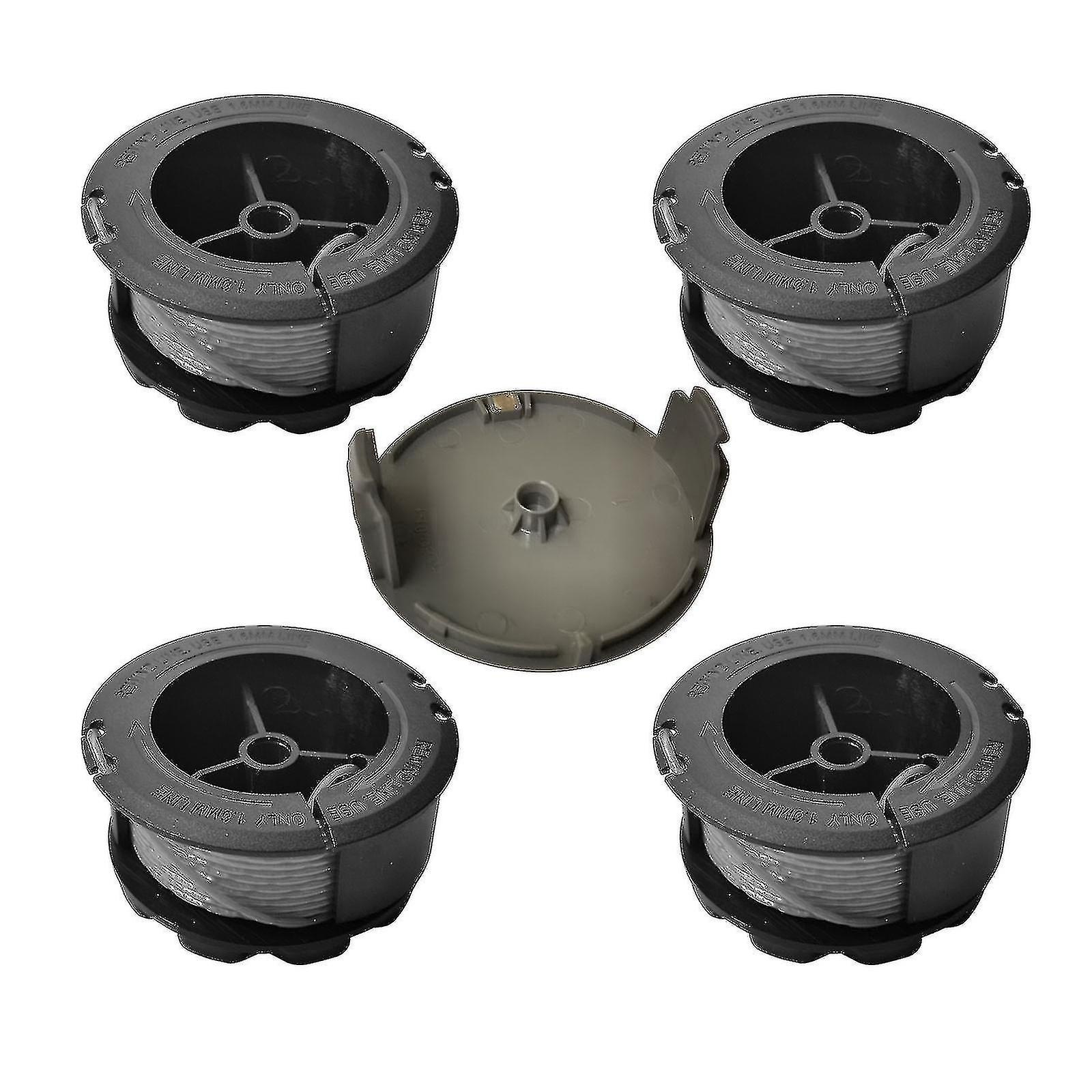 4 Spools 1 Cap Bosch F016800570 Replacement Trimmer Spool For Bosch Universal Grasscut With Cap 1600a01r5j