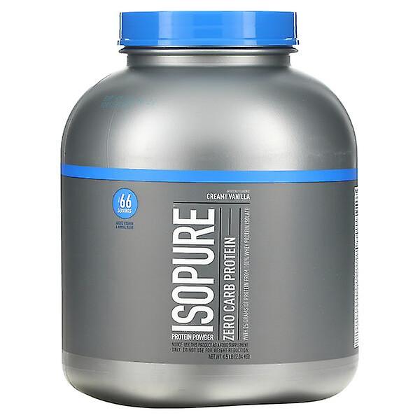 Isopure, Zero Carb Protein Powder, Creamy Vanilla, 4.5 lb (2.04 kg)