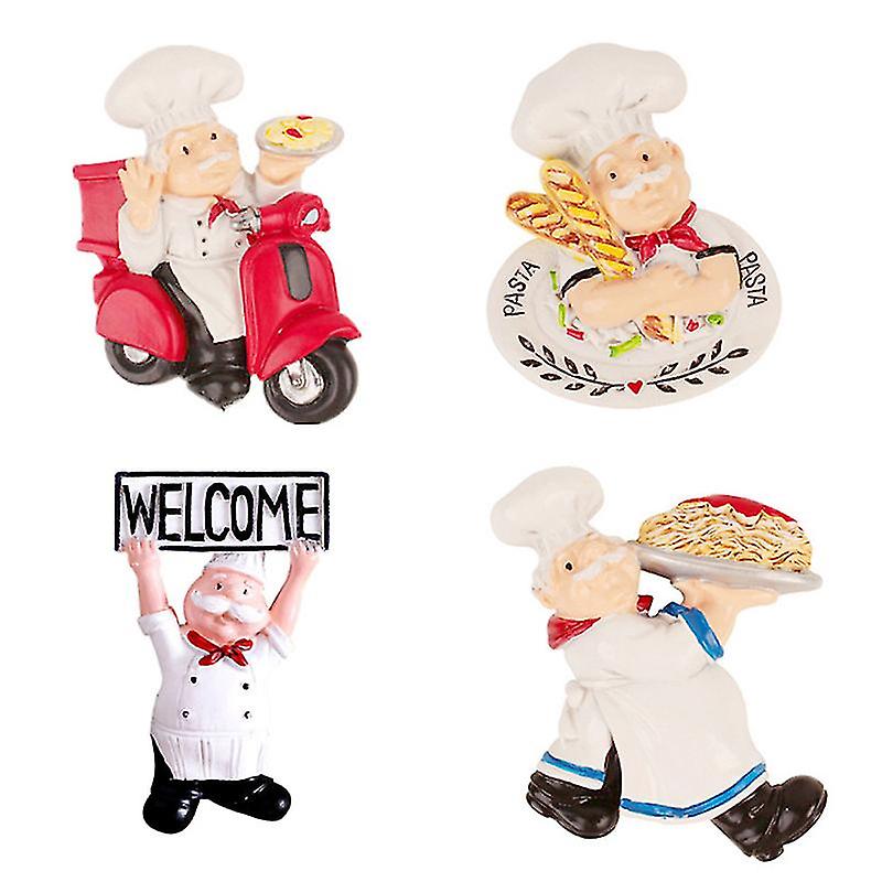 4pcs Refrigerator Magnet Sticker