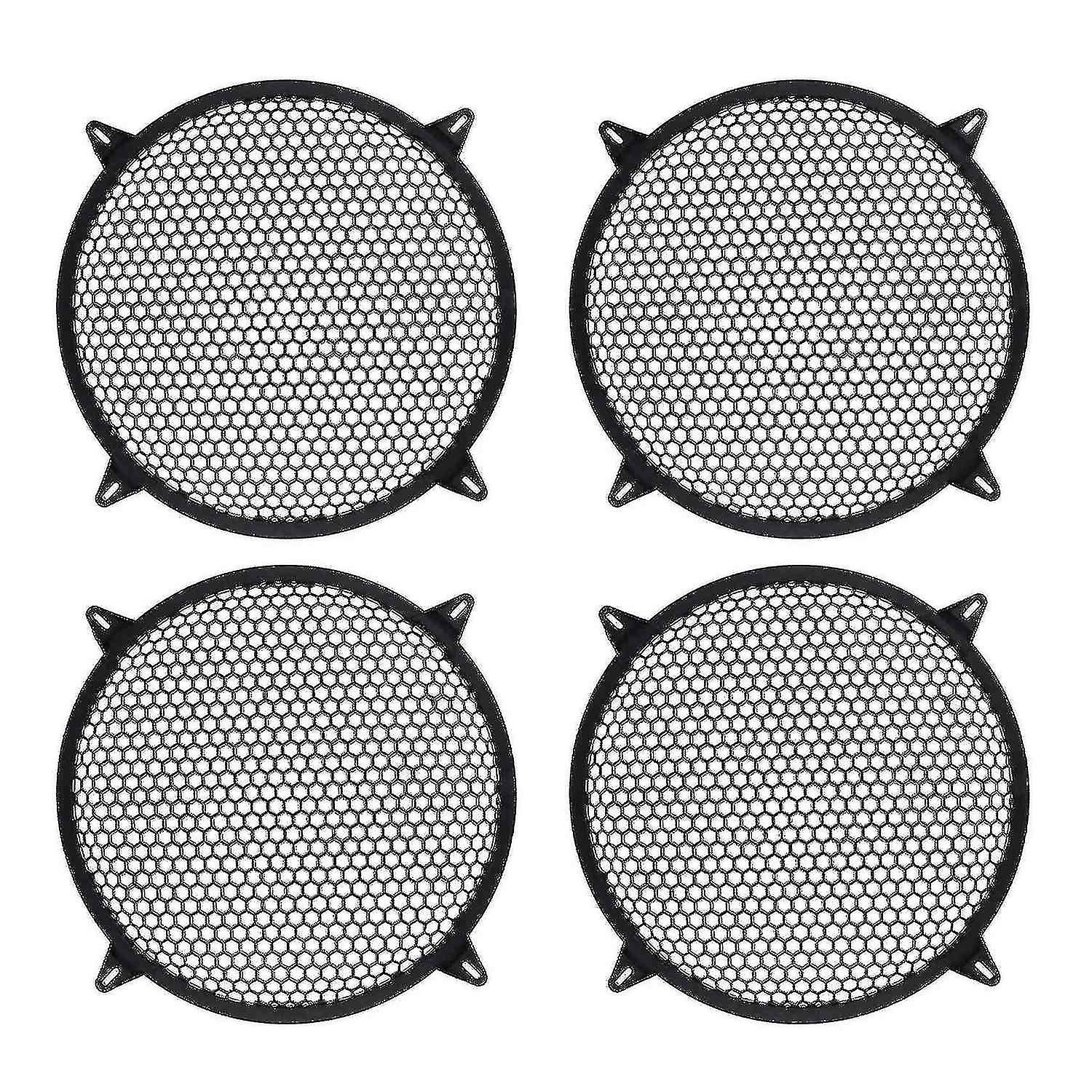 4x Subwoofer Grid Car Speaker Amplifier Grill Cover Mesh - 10 Inch