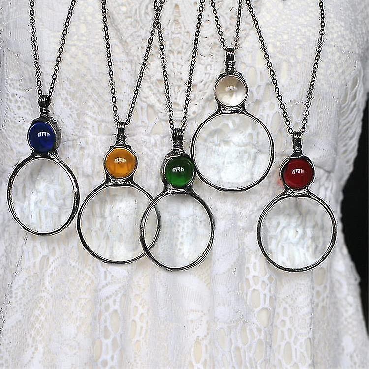 Collier de loupe Cadeau, Lecture Loupe Loupe Pendentif Collier Pour Personnes Âgées, Loupe Pour Livres, Journaux, Lecture Bijoux