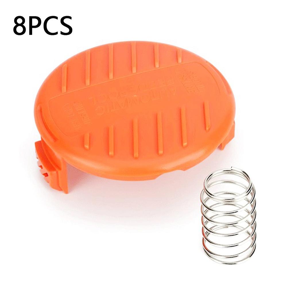 RC-100-P For Black &amp; Decker NST1018  /  NST1118 8 Spool Cap + 8 Spring Lawn Mower Parts DCQW
