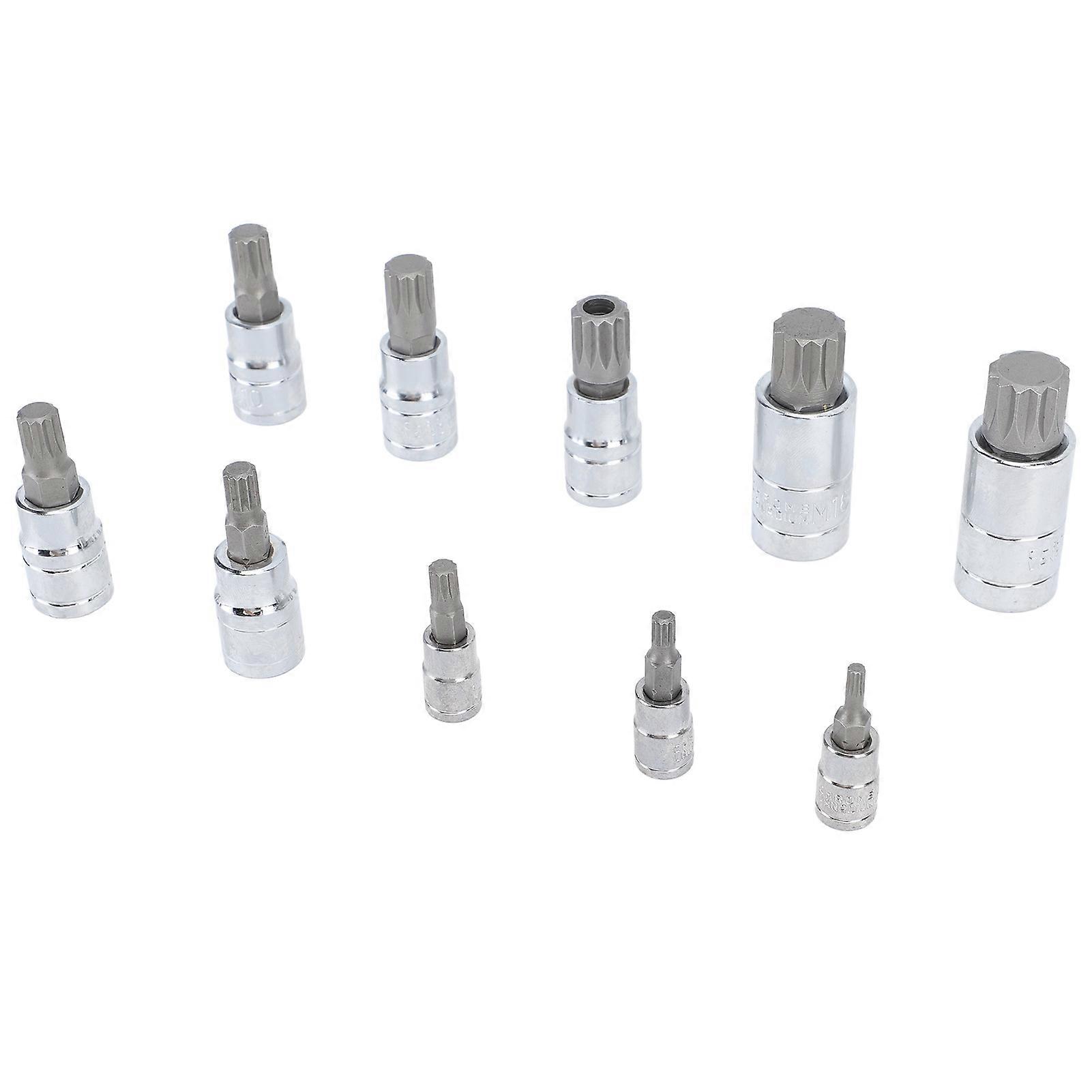 Screwdriver Bit Socket Set Reliable Efficiency Rugged High Strength For Car and Motorcycle Repairs