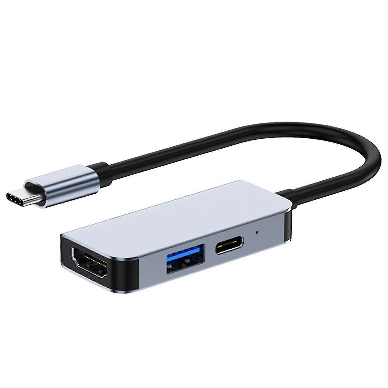 Laptop Docking Station Stable Output Fast Transfer High-strength 3 Port Type-C to HDMI-compatible US