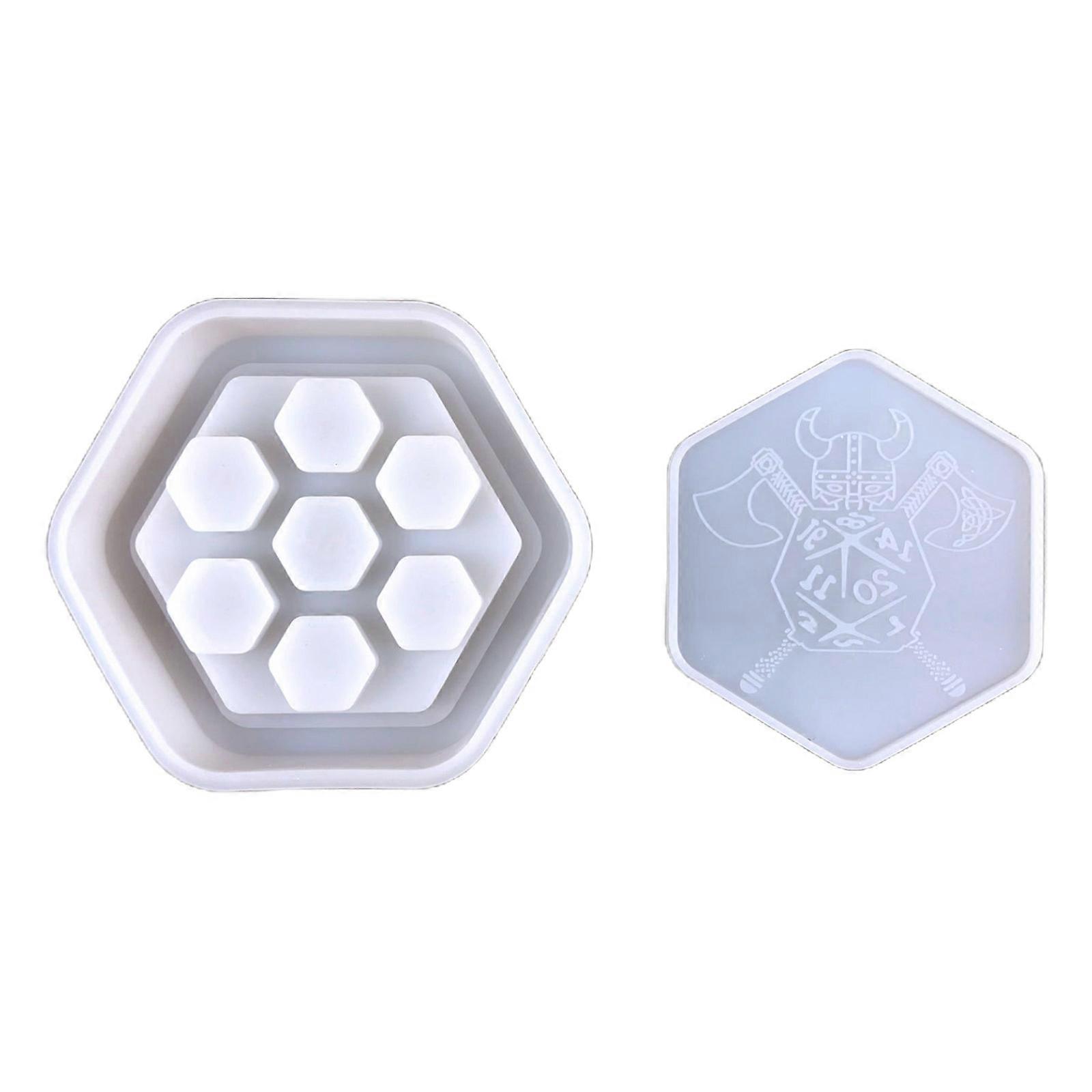 Diy Rectangular Dice Storage Box Plus Cover Set Silicone Mold for DIY Crafts