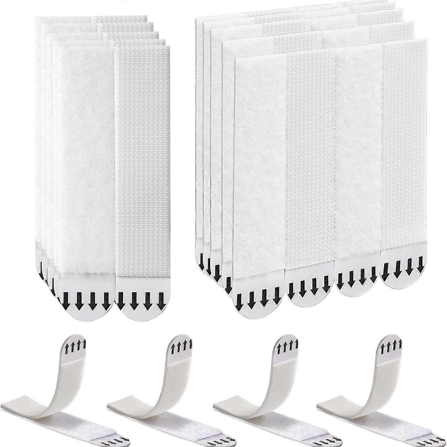 20 pairs of picture frames, traceless, easy-to-pull, removable glue picture frame hooks, nail-free hanging pictures, no damage, no nails