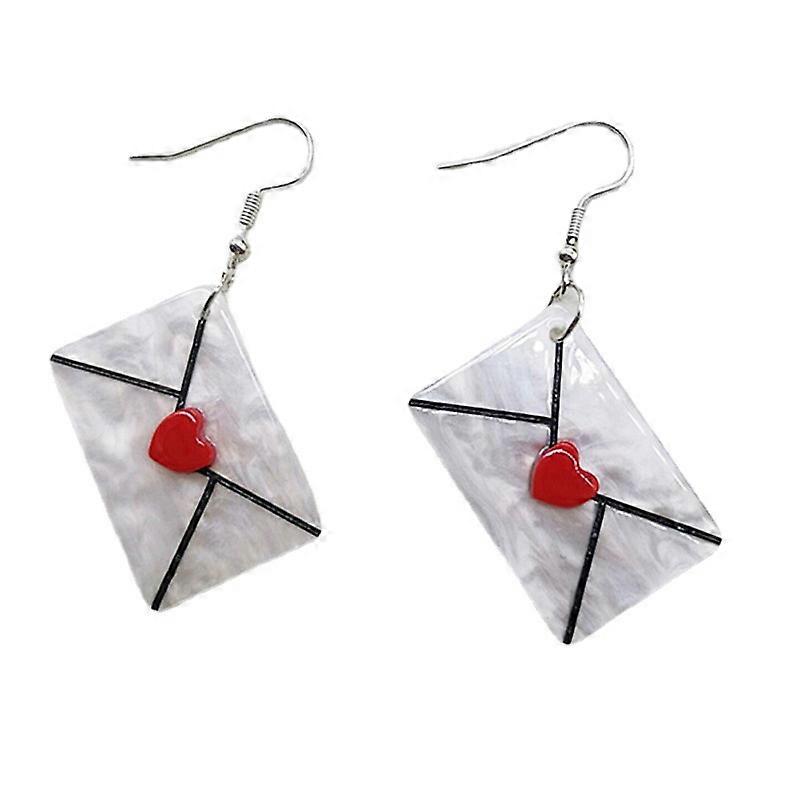 Gemstone Envelope Stud Earrings