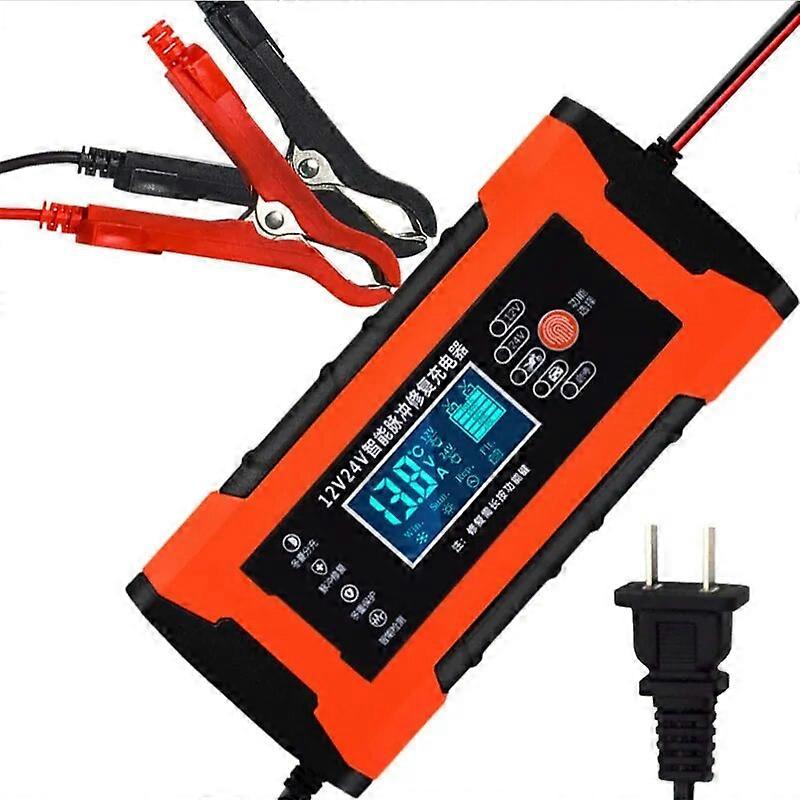 Chinese version,12V10A automobile battery charger 24V5A motorcycle intelligent pulse repair charger ST1M743