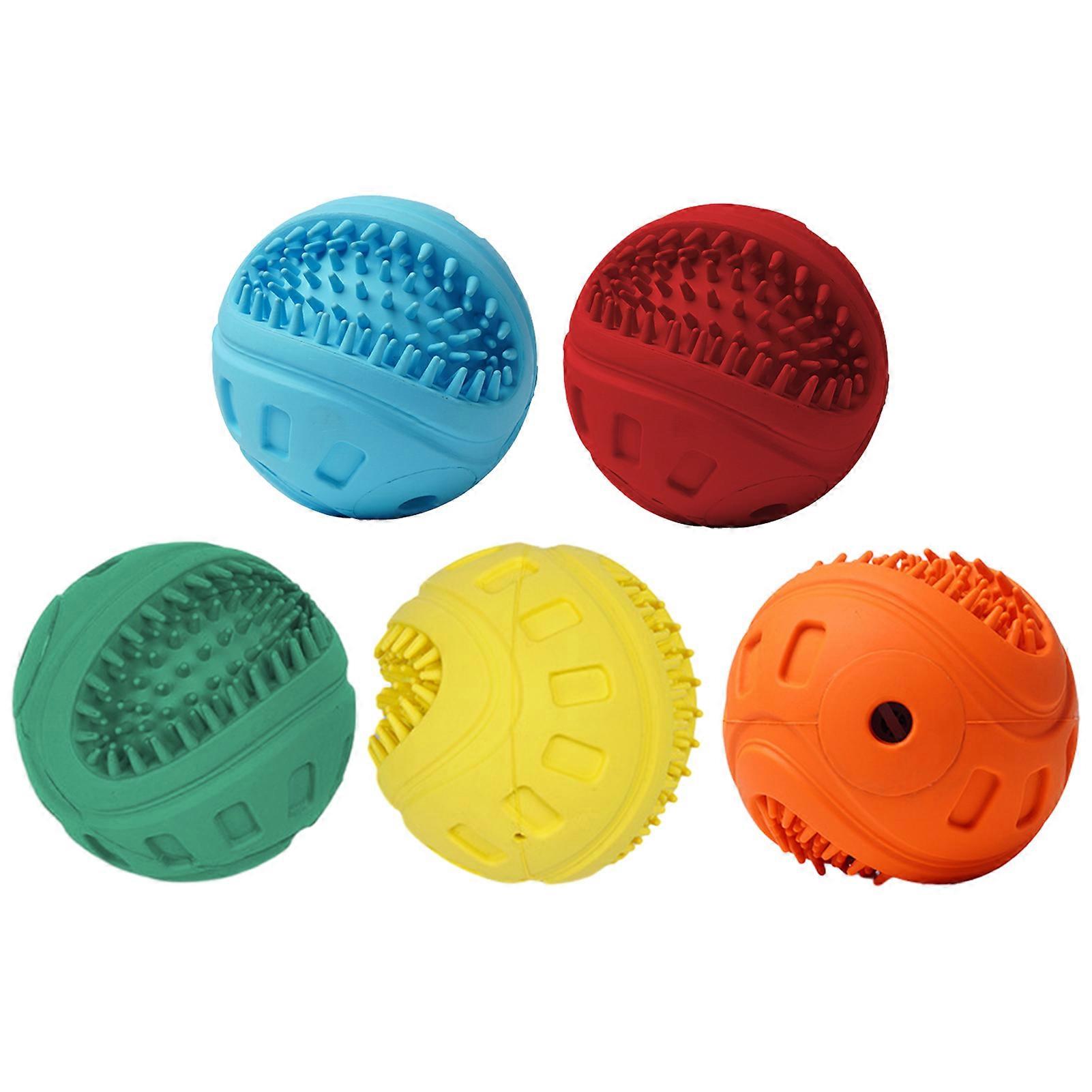 Indestructible Squeaky Dog Balls Interactive Dog Toys for Aggressive Chewers Large Medium Breed Tough Dog Chew Toys Outdoor Dog Toys