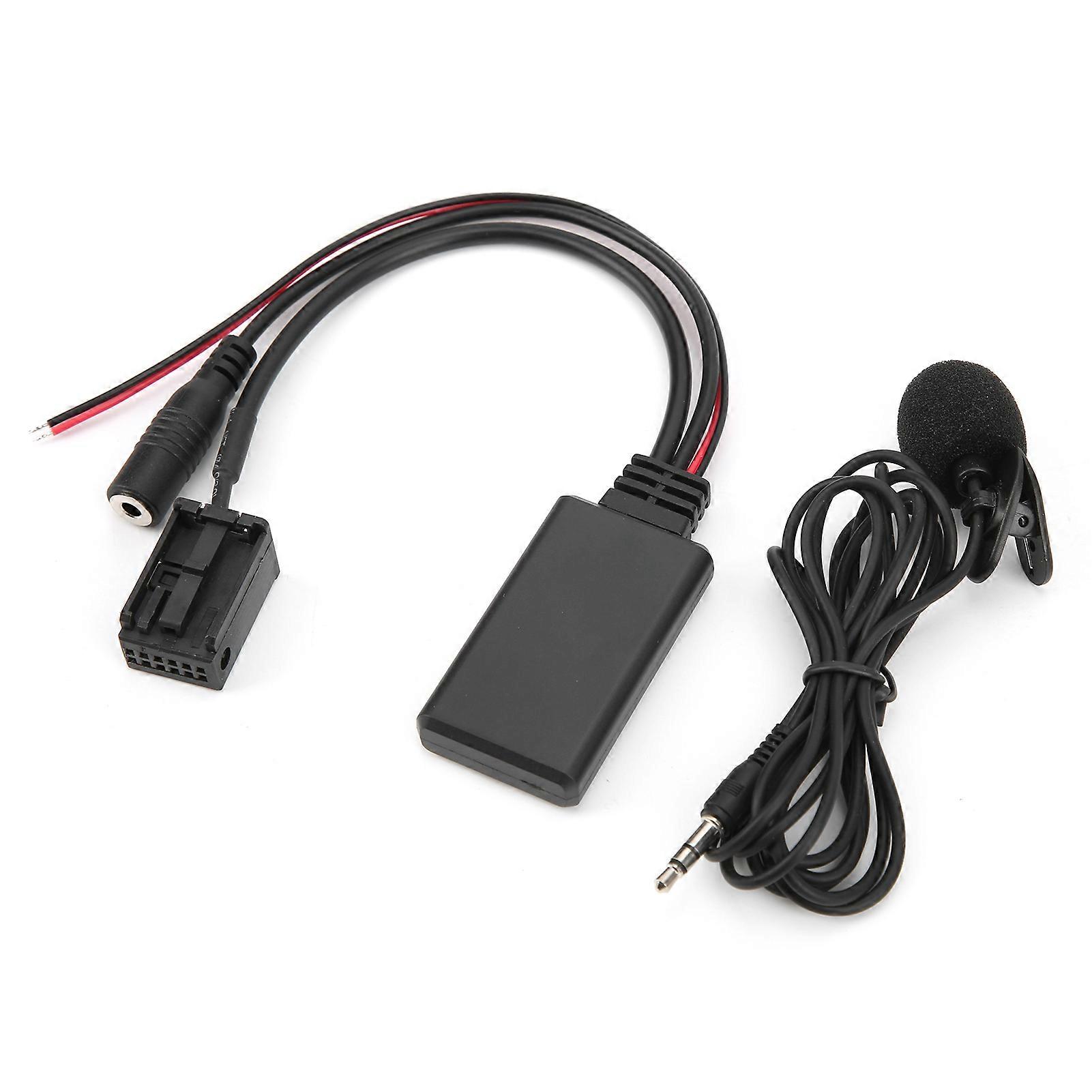Bluetooth 5.0 AUX Cable Adapter with Microphone Replacement for Z4 E85 X3 E83 E39 E60 E61 E63 E64