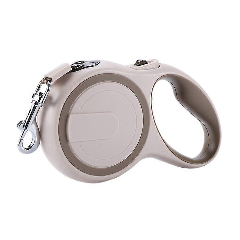 Retractable Dog Leash Pet Walking Leash Anti Slip Handle Tangle Free Reflective for Small Dogs Cats Up to 44lbs Khaki 5m/16.4ft