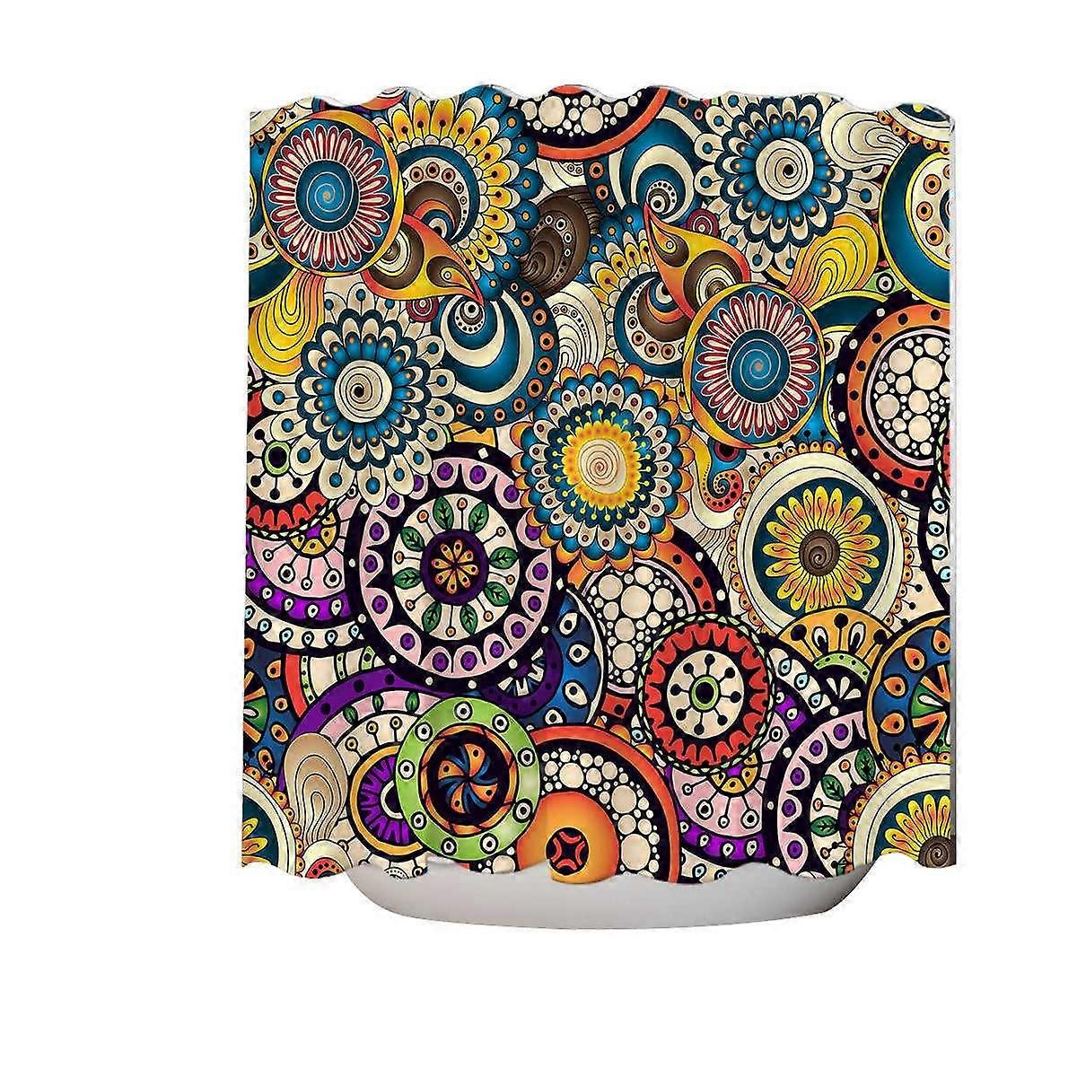 Multi Colored Little Mandalas Shower Curtain